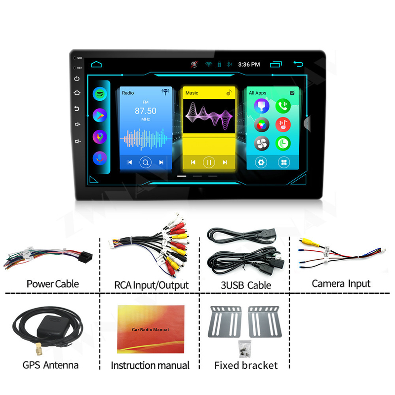 7/9/10 Inch Multimedia Player Head Unit Universal Screen Car GPS Navigation