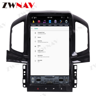 GPS Navigation Auto Radio Head Unit Android 11 Chevrolet Captiva 2013 - 2017 Tesla Style
