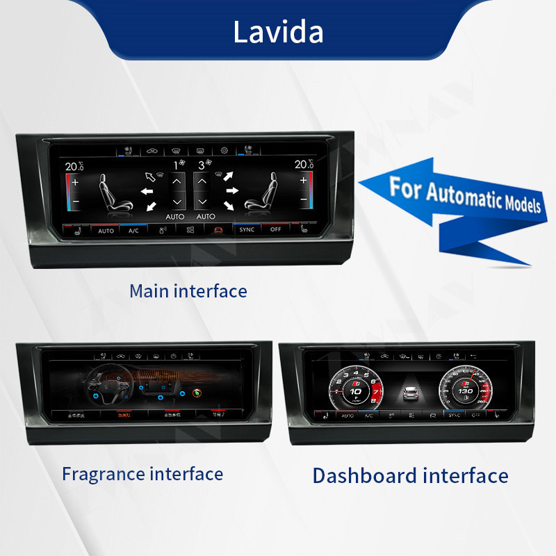 6.9'' Carplay Auto Radio Klimaanlage Panel For Volkswagen Lavida Bora Golf 7