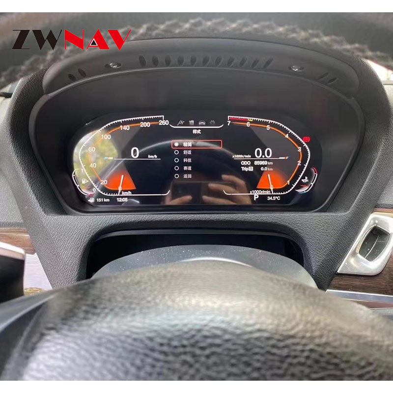 Digital Cluster Custom LCD Car Dashboard Build In 1DIN For BMW E60 E70 E71