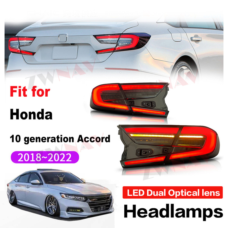 Car Tail Light 2022 model For Honda 11th generation Civic LED headlamp dual lens assembly modification