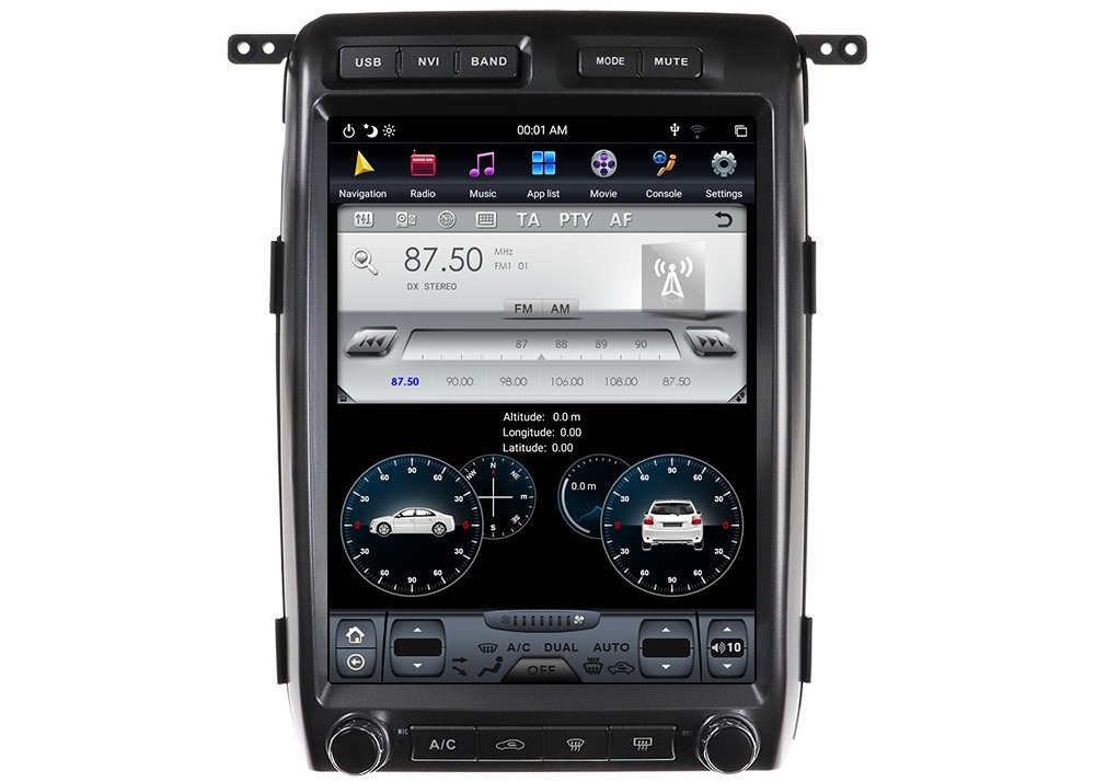 64GB Car Android Head Unit PX6 13 Inch HD Touch Screen Ford Raptor F150 Carplay