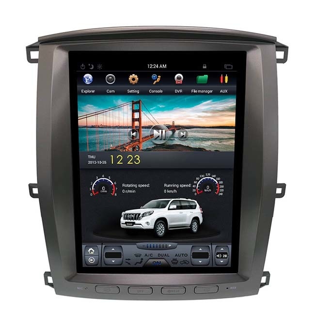 12.1 Inch PX6 Tesla Style Head Unit Land Cruiser 64GB Car GPS Player