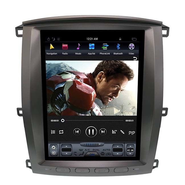 12.1 Inch PX6 Tesla Style Head Unit Land Cruiser 64GB Car GPS Player