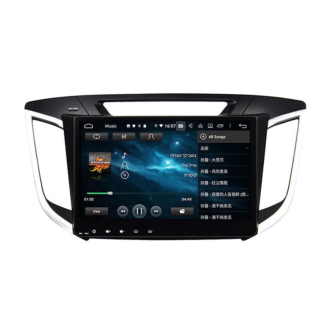 BT5.0 IX25 Hyundai Head Unit single din Android 9 Car Navigation System