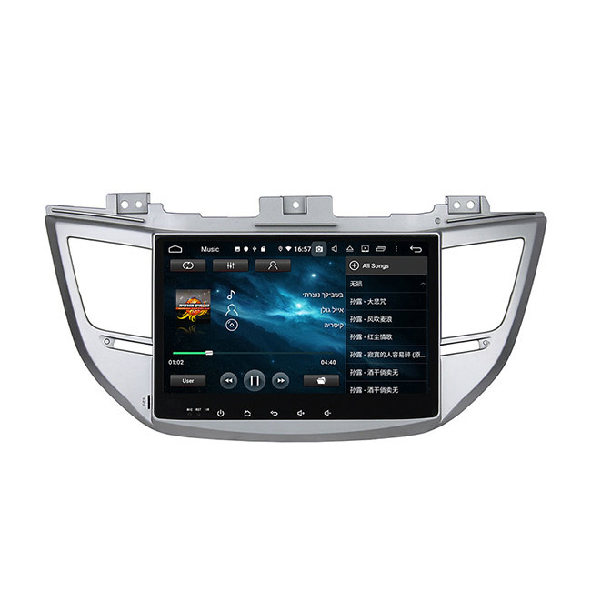 128G Hyundai Ix35 Sat Nav Head Unit Apple Carplay Single Din 8 Inch