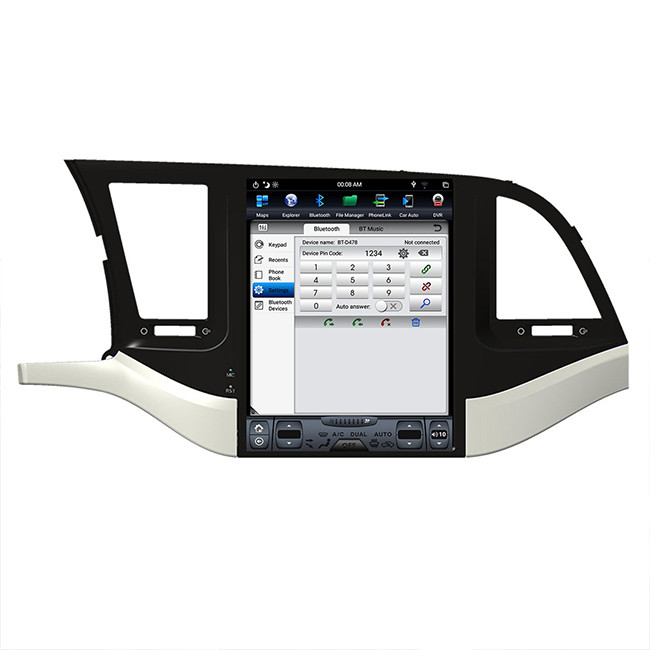 10.4 inch 2016 Elantra Hyundai Head Unit Car Multimedia Player