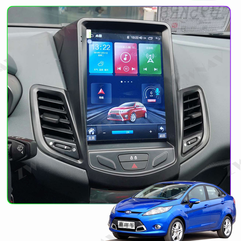 10.4 Inch Android Auto Head Unit Radio Navigation Android 10 Carplay For Ford Fiesta