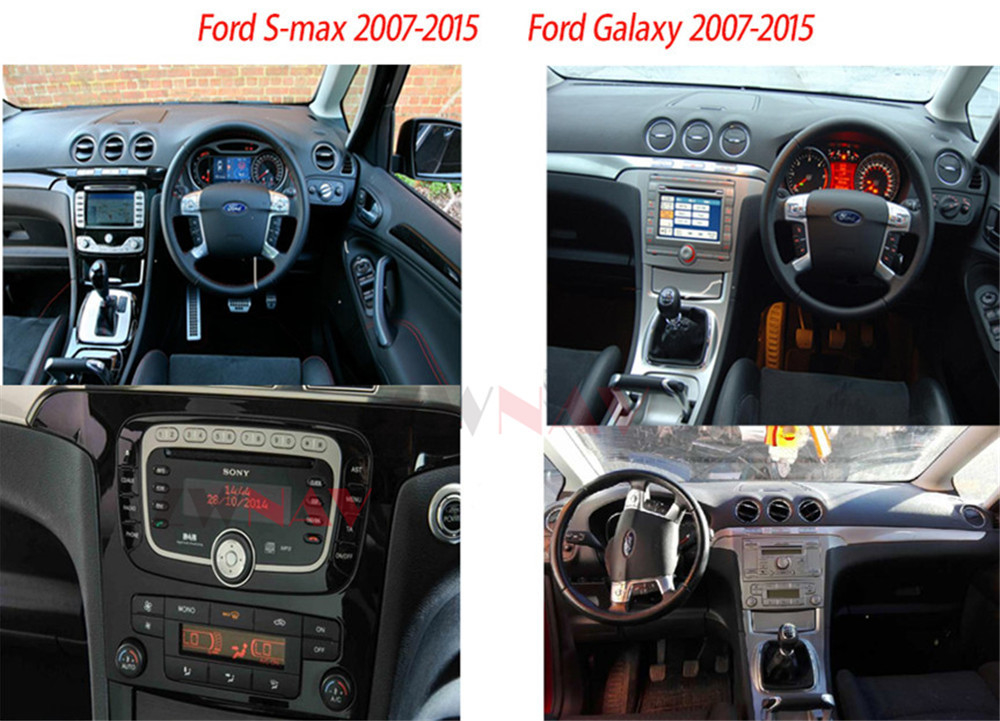 Radio Navigation Car Stereo Head Unit Android 11 Carplay For Ford S-Max Galaxy 2007-2015