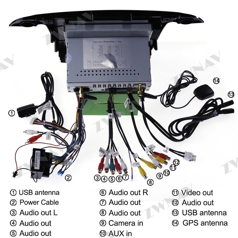 Radio Navigation Car Stereo Head Unit Android 11 Carplay For Ford S-Max Galaxy 2007-2015