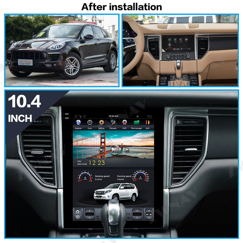 Navigation Car Radio Head Unit Android 10 carplay For Porsche Macan 2014-2017