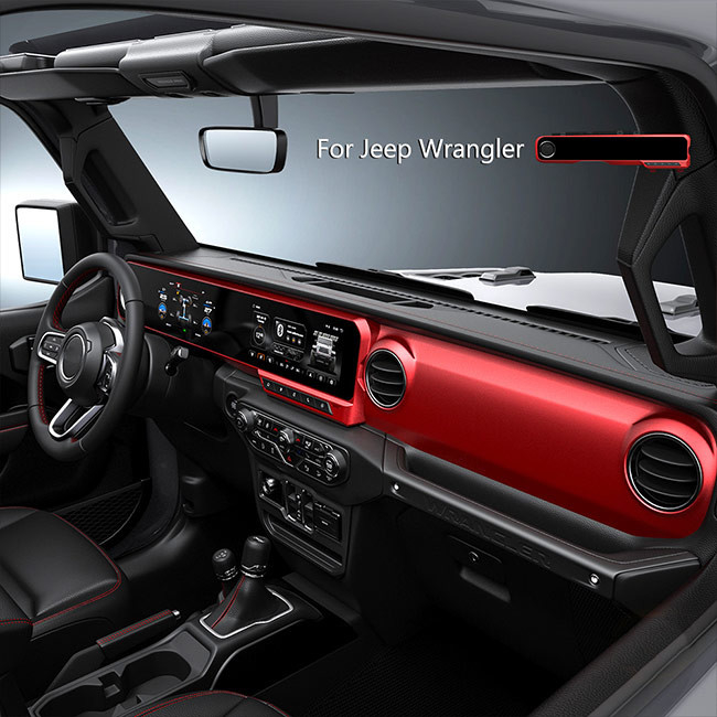 Digital Cluster Car Multimedia Player Dual Screen For Jeep Wrangler JL 2018-2021